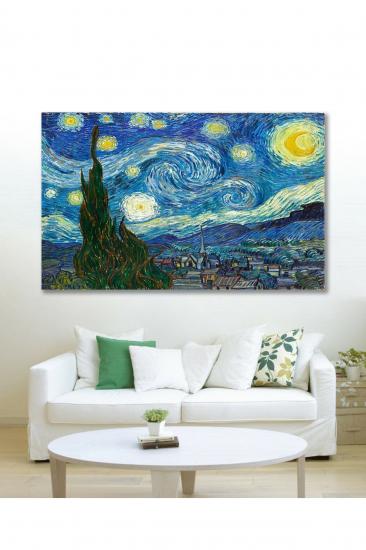 Van Gogh Yıldızlı Gece Dekoratif Duvar  Tablo 